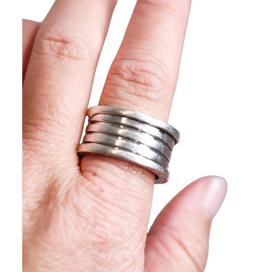 Bvlgari Bulgari B.Zero1 18k White Gold Band Ring