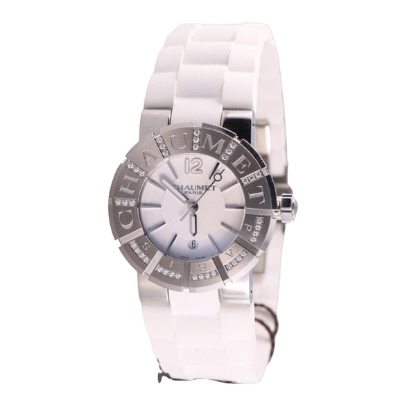 Chaumet Class One Diamond Steel White Rubber Watch 622C-34676