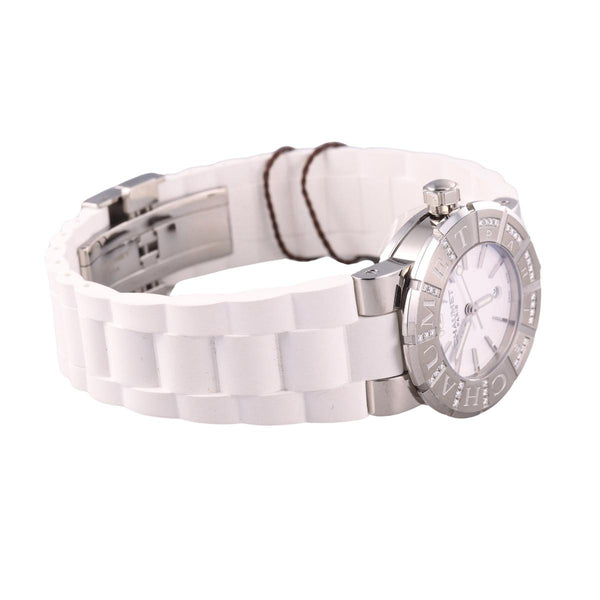 Chaumet Class One Diamond Steel White Rubber Watch 622C-34676