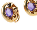 Tiffany & Co Paloma Picasso Amethyst Gold Earrings