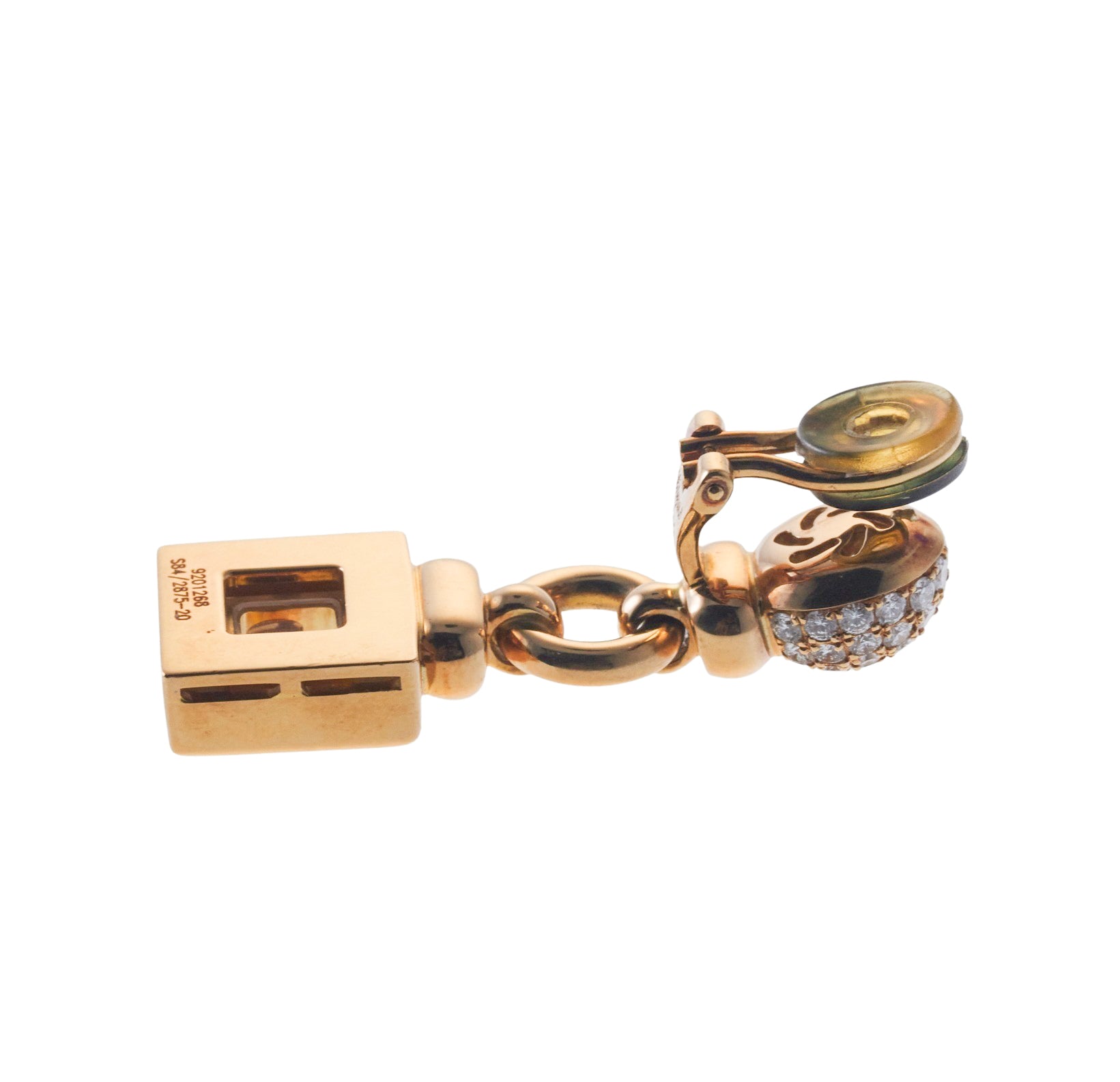 Chopard Happy Diamonds Gold Drop Earrings