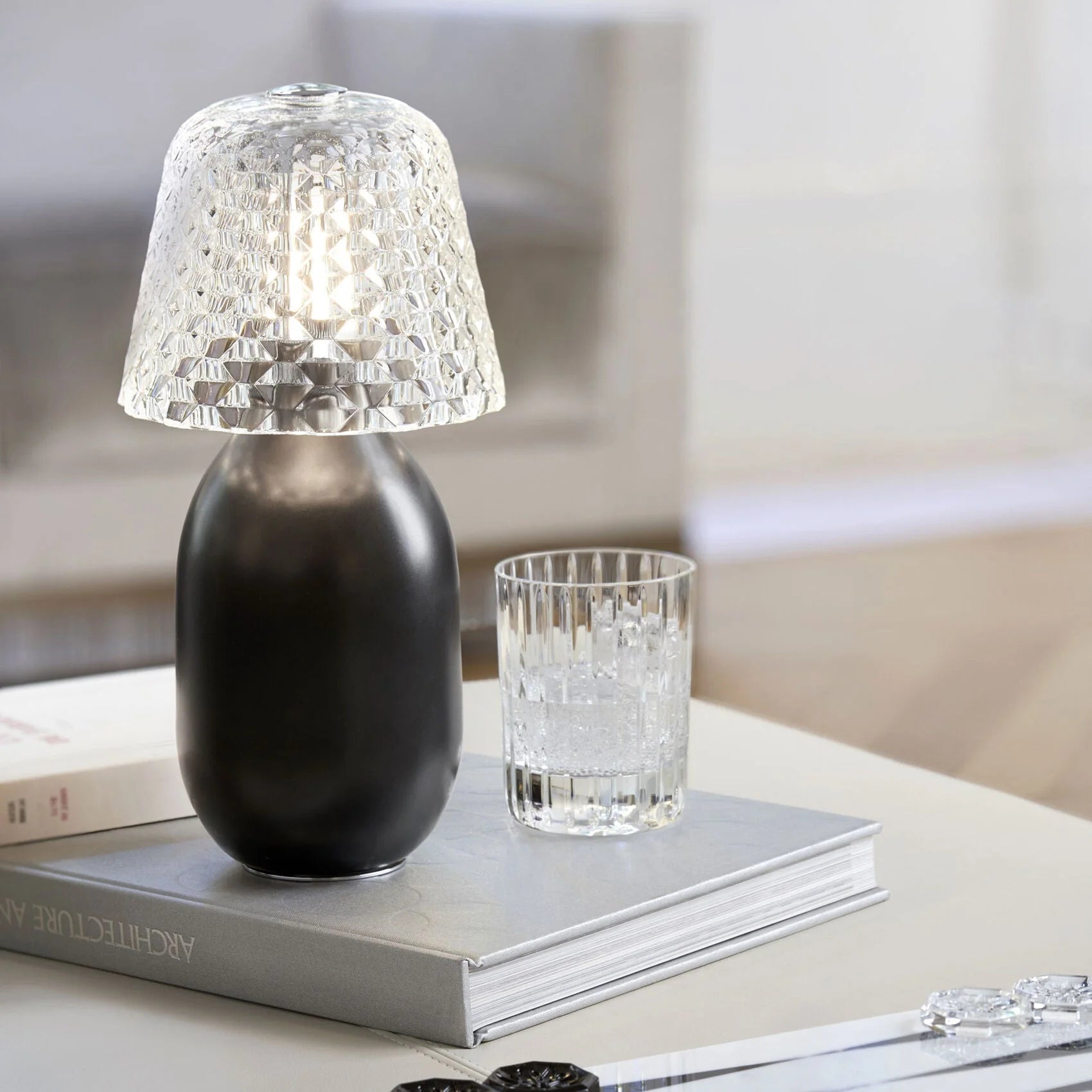 Brand New  Baccarat Candy Light Baby Lamp Black 2802245
