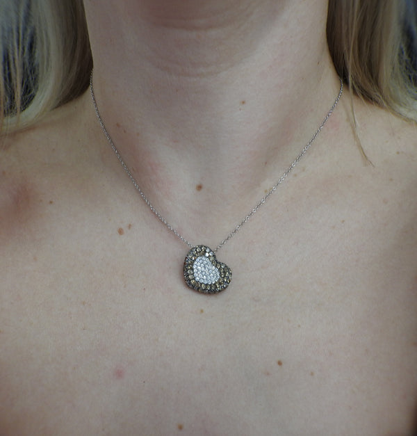Pasquale Bruni 18k Gold Diamond Heart Pendant Necklace