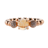 Piero Milano Rose Gold Quartz Diamond Ring
