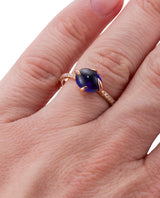 Mimi Milano Gold 1.50ct Sapphire Diamond Ring