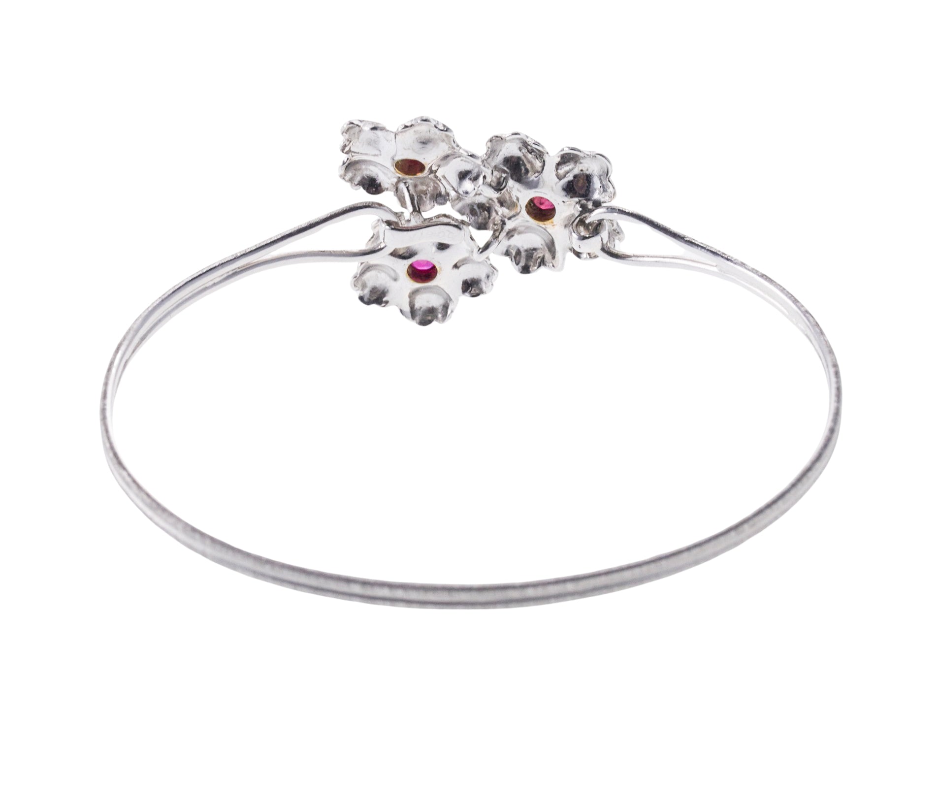 Buccellati Gold Ruby Flower Bracelet