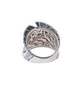 John Hardy Lahar Sterling Silver Diamond Ring
