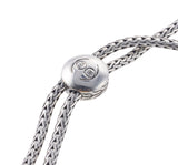 John Hardy Classic Chain Sterling Silver Diamond Pull Through Bracelet