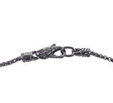John Hardy Modern Chain Rhodium Sterling Silver Diamond Pendant Necklace