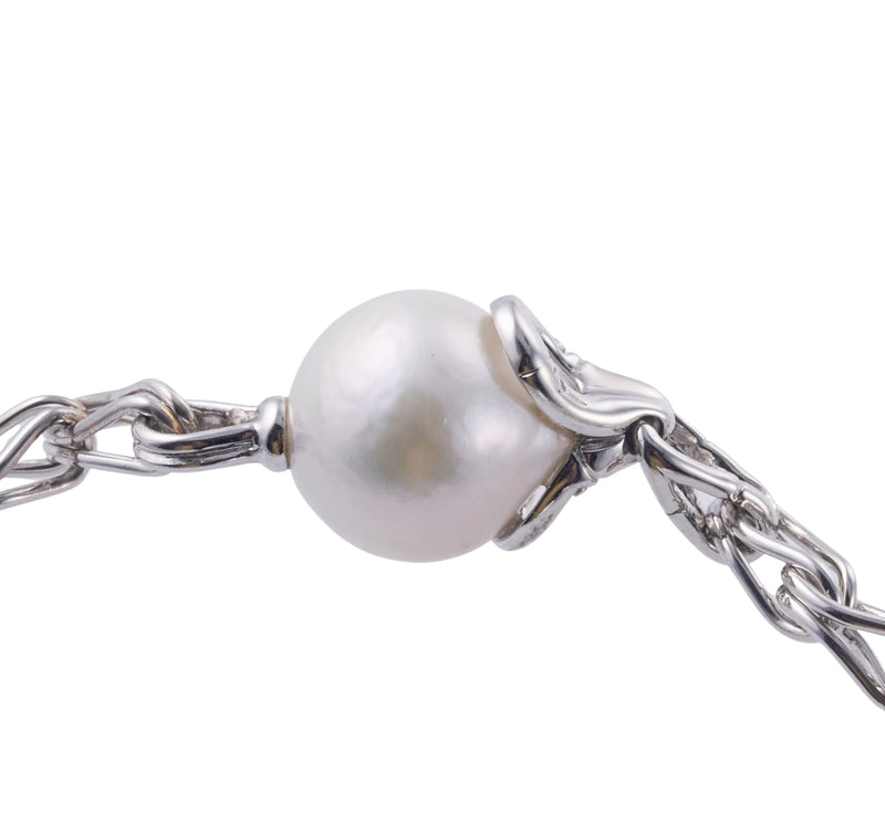 John Hardy Bamboo Pearl Sterling Silver Necklace