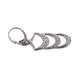John Hardy Arch Sterling Silver Diamond Chandelier Earrings