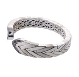 John Hardy Modern Chain Sterling Silver Sapphire Cuff Bracelet