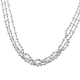 Mimi Milano 80" Diamond Pearl Gold Necklace