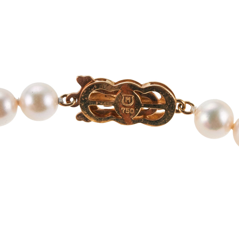 Mikimoto Classic Gold 6.5mm Pearl Bracelet