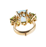 Temple St. Clair Peridot Blue Topaz Gold Ring