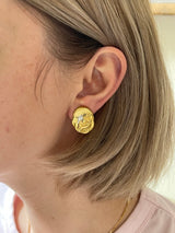 Seidengang Athena Diamond Gold Platinum Earrings