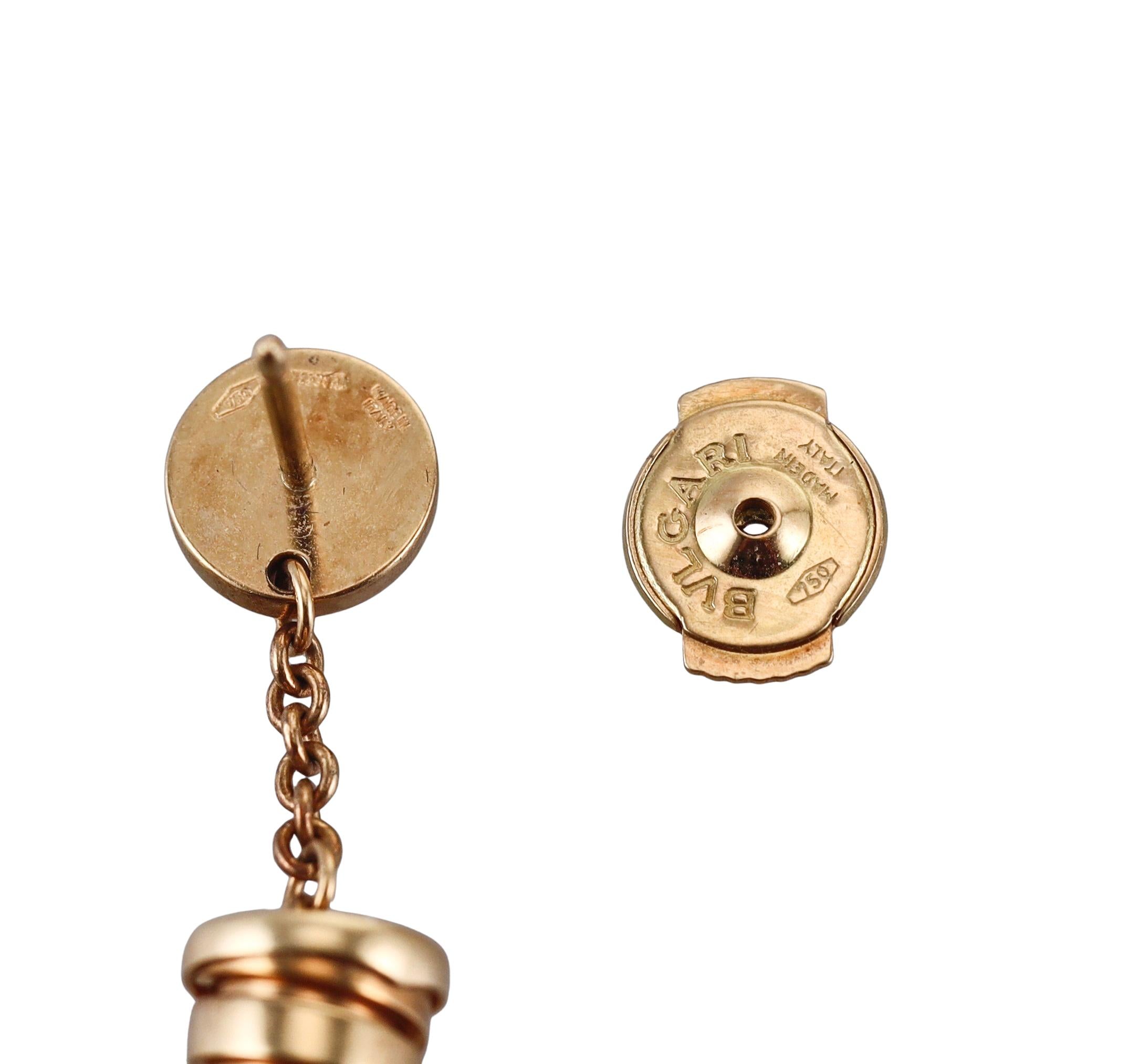 Bulgari B.Zero1 Amethyst Gold Earrings