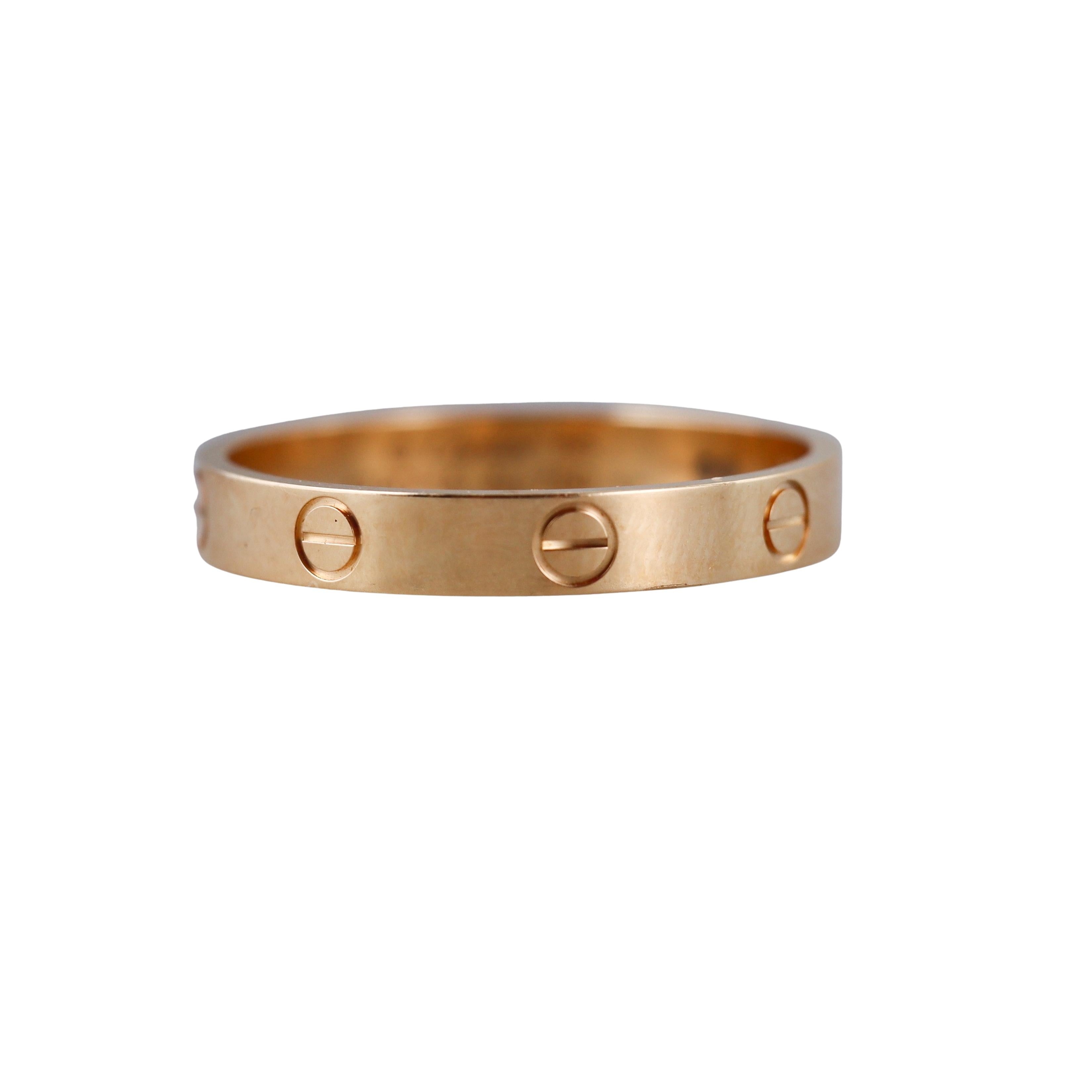 Cartier Love Gold Band Ring