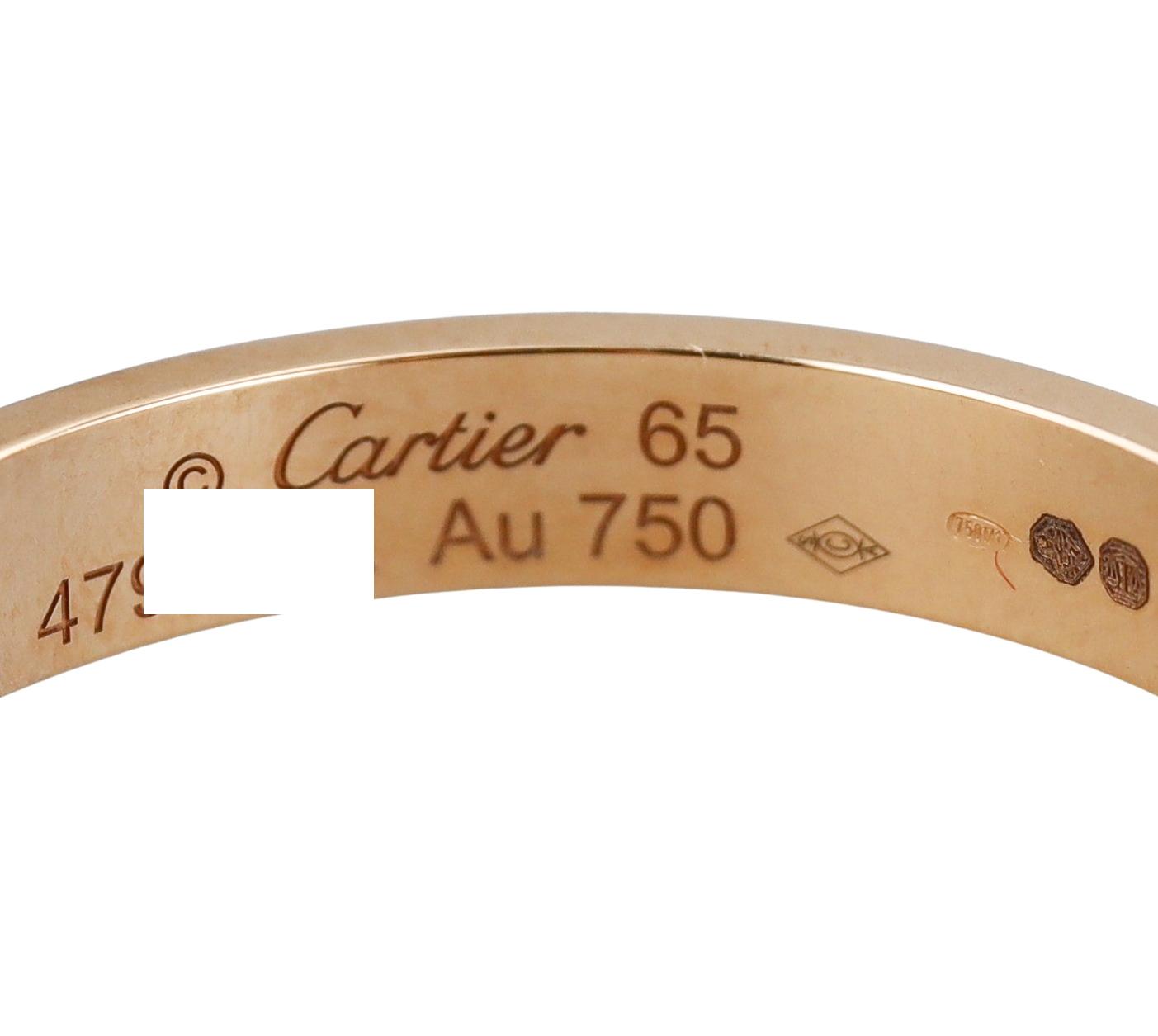 Cartier Love Gold Band Ring