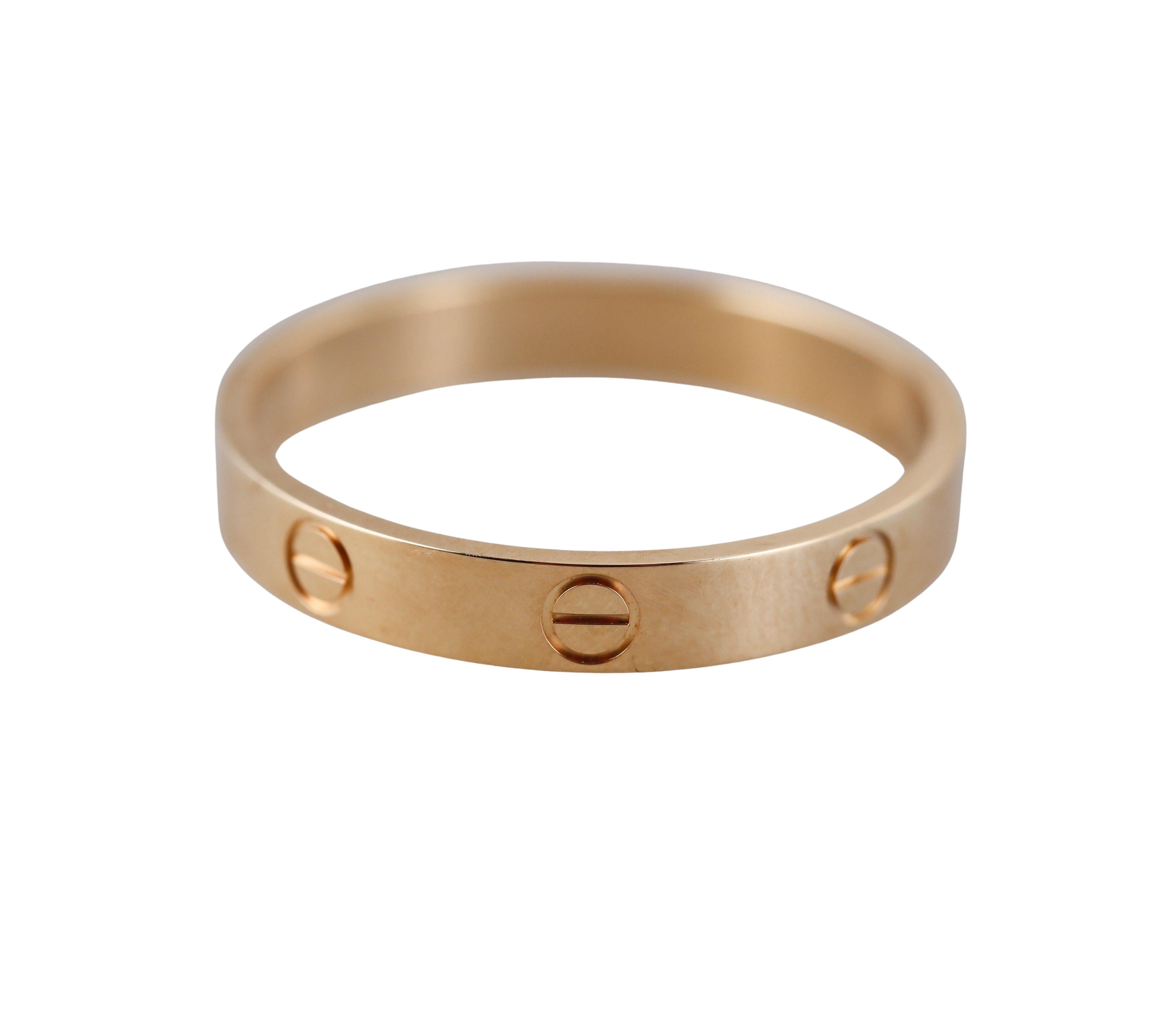 Cartier Love Gold Band Ring