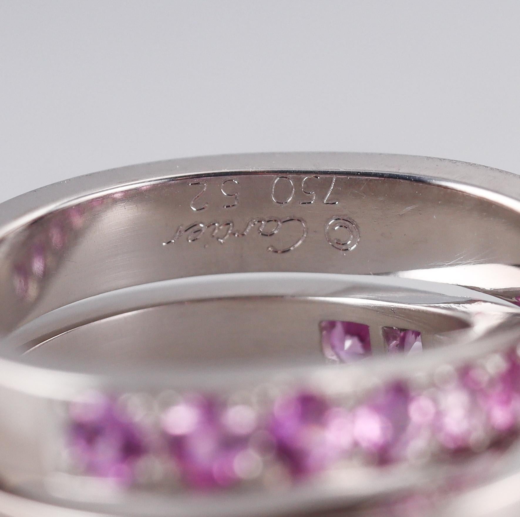 Cartier Nouvelle Vague Pink Sapphire Gold Ring