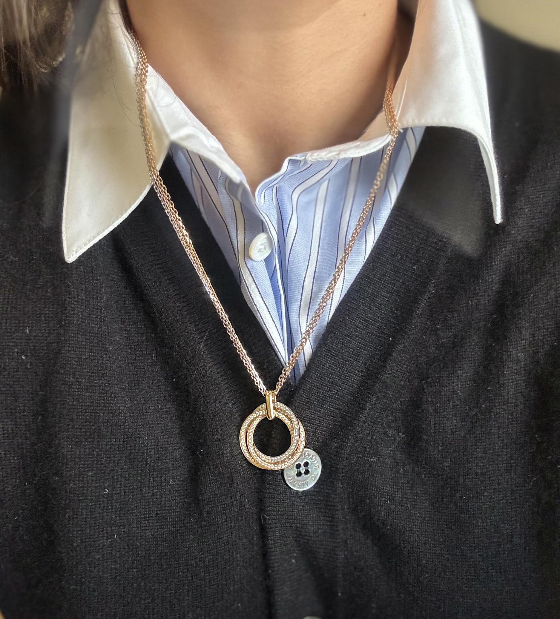 Cartier trinity トリニティ　ダイヤ necklace 06b29038503150d78c59d802dfc19a