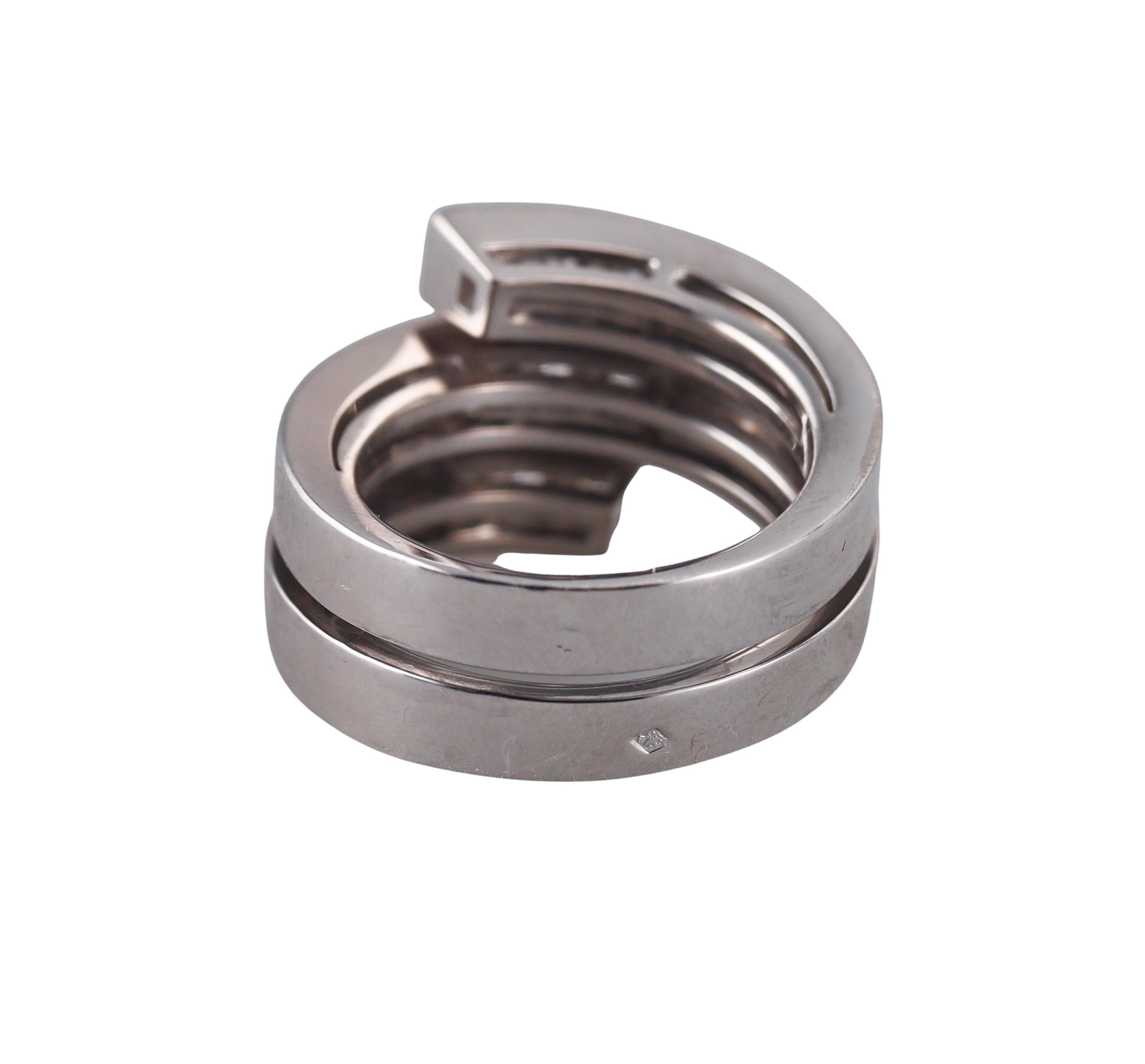 Cartier Tectonique Gold Diamond Ring