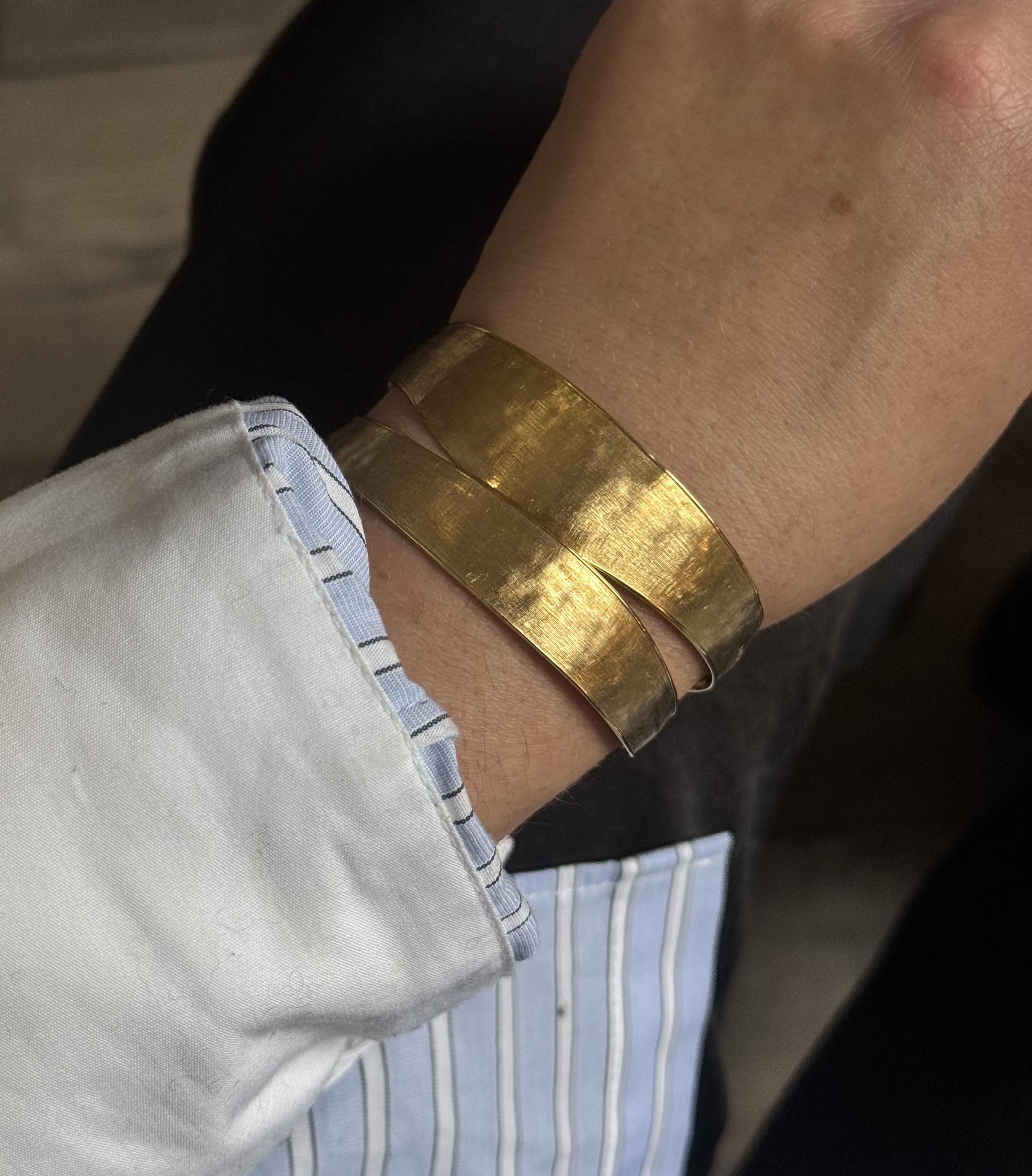 Marco Bicego Lunaria Yellow Gold Split Bangle Bracelet