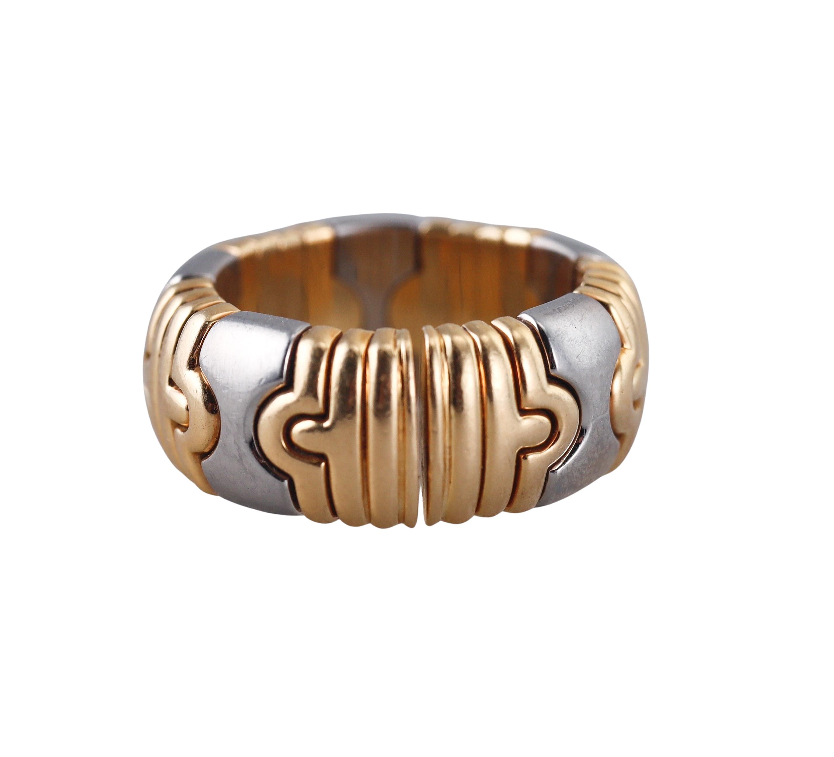 Bulgari Parentesi Gold Steel Ring