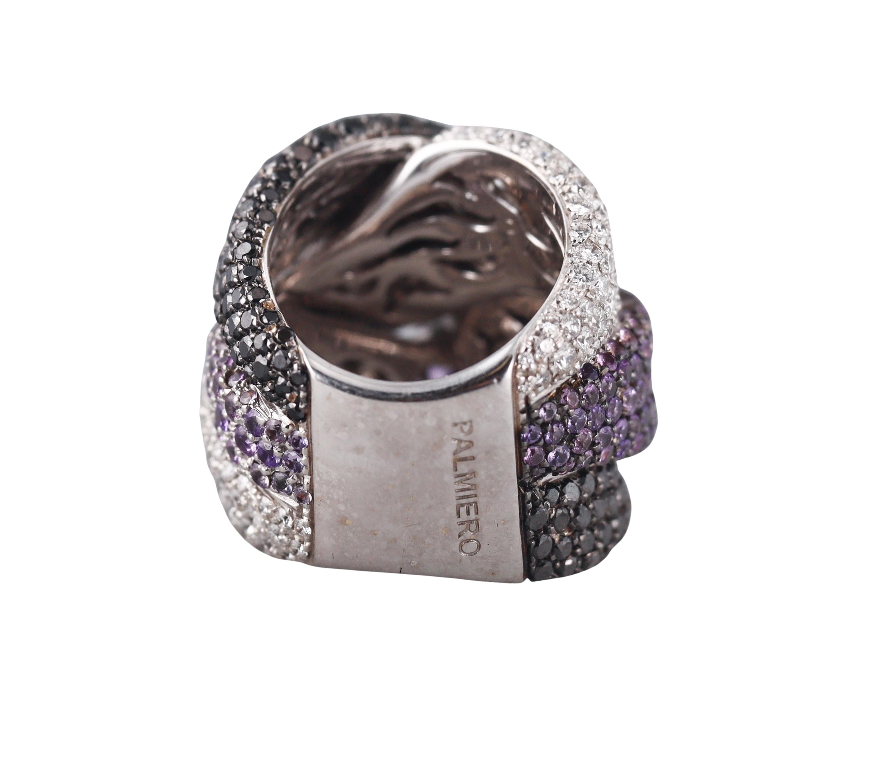 Palmiero Diamond Gold Cocktail Ring