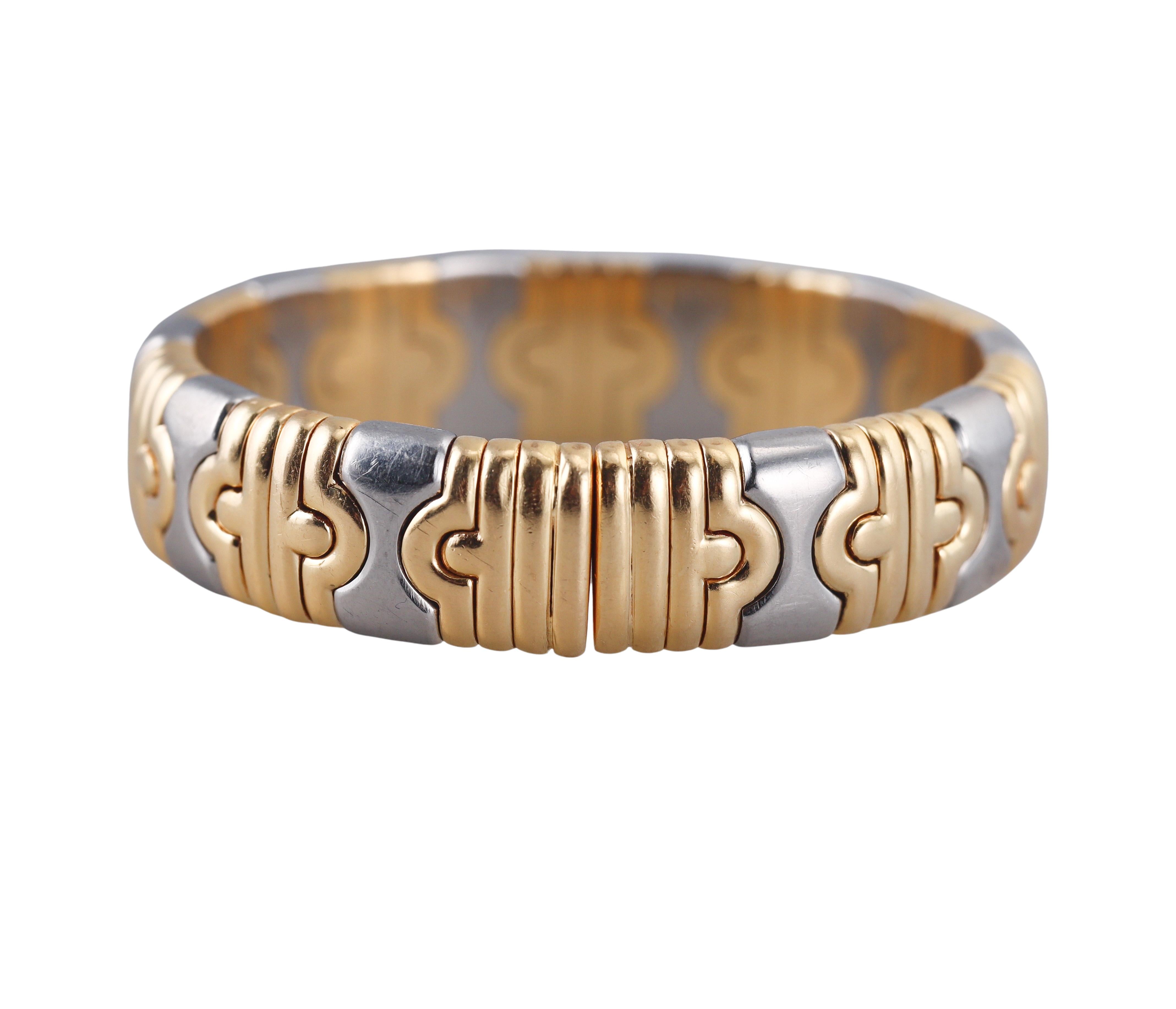 Bulgari Parentesi Gold Steel Bracelet
