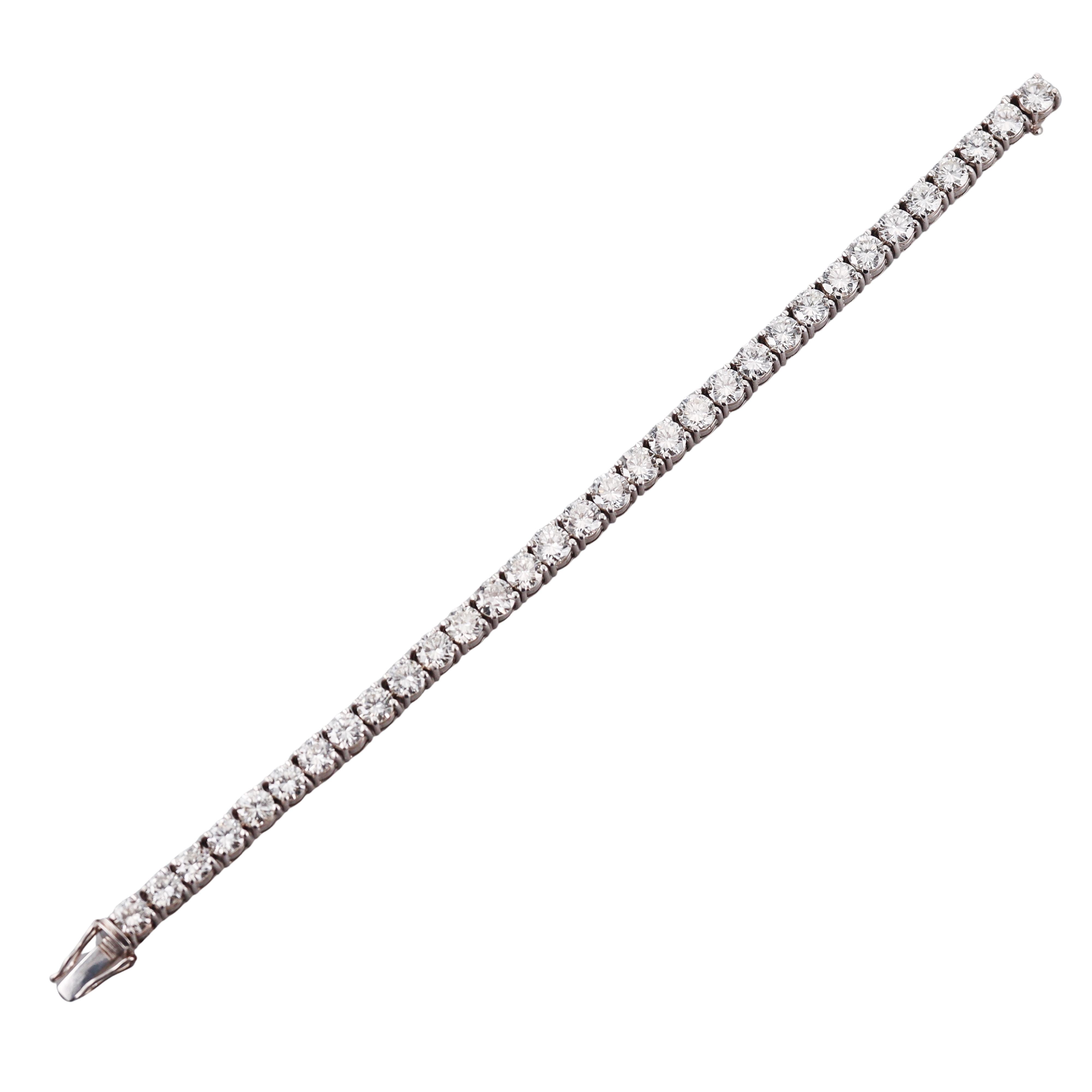 20ctw Diamond Gold Tennis Bracelet