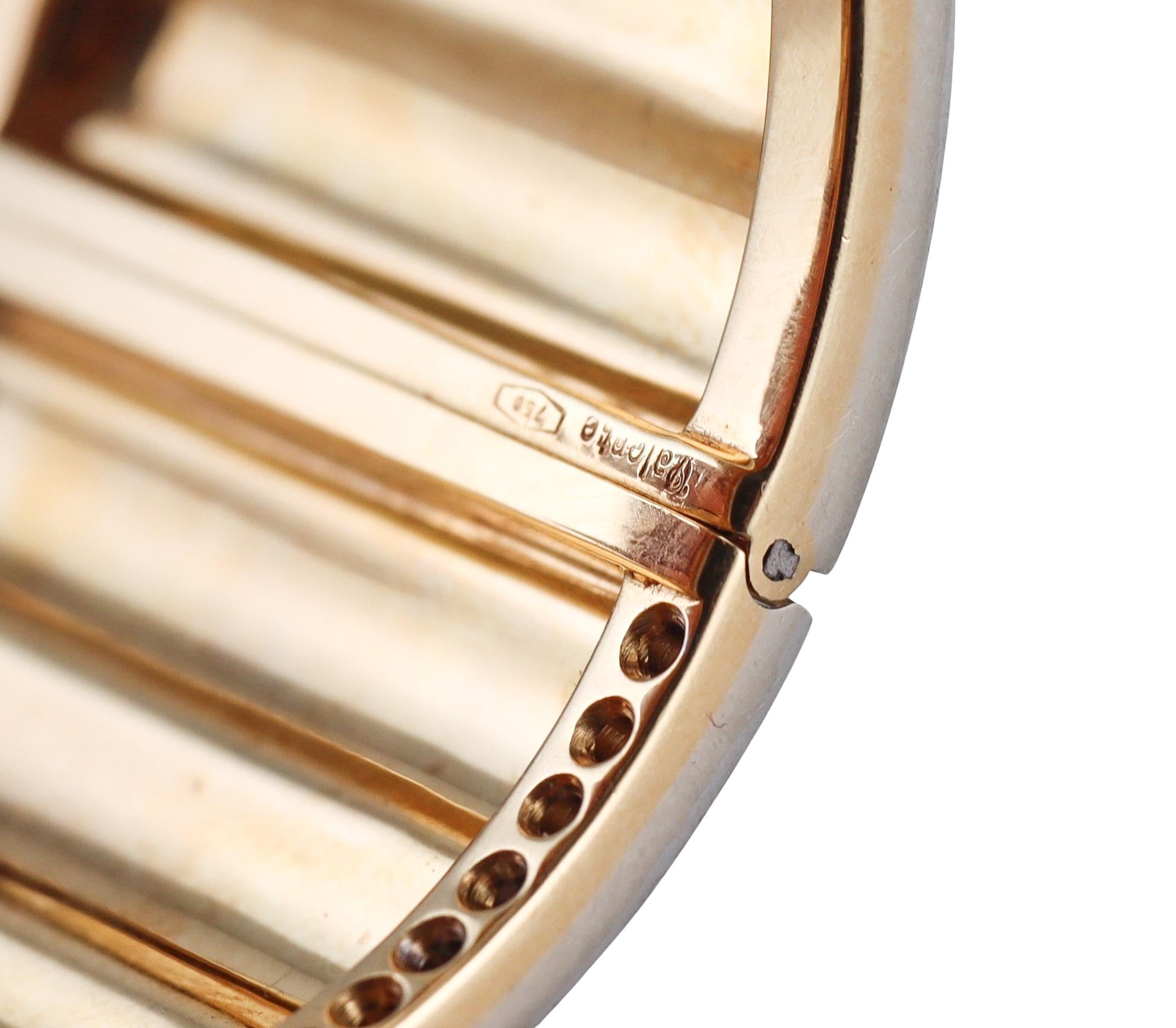 Valente Diamond Gold Scarab Beetle Cuff Bracelet