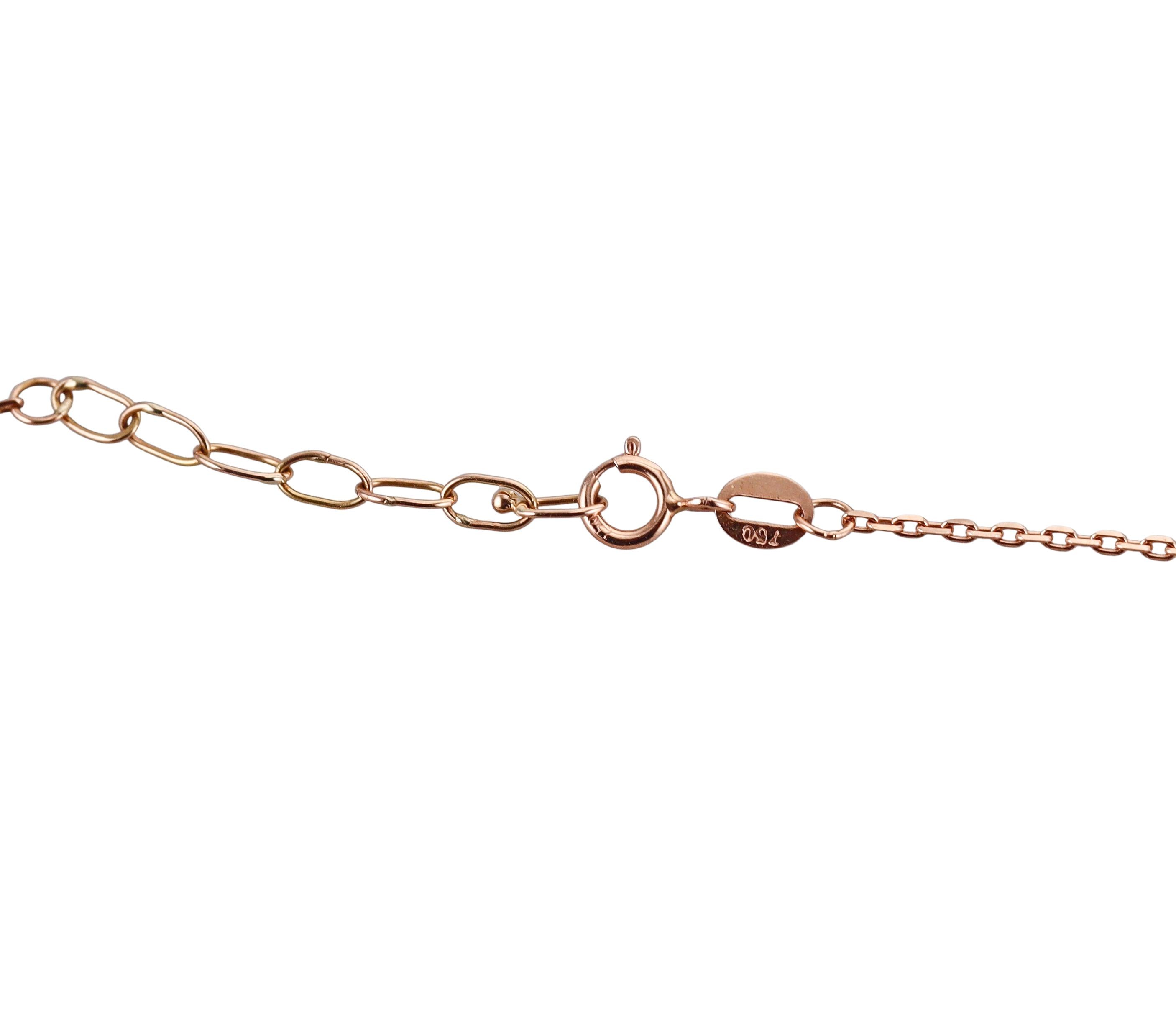 Modern Diamond Gold Pendant Necklace