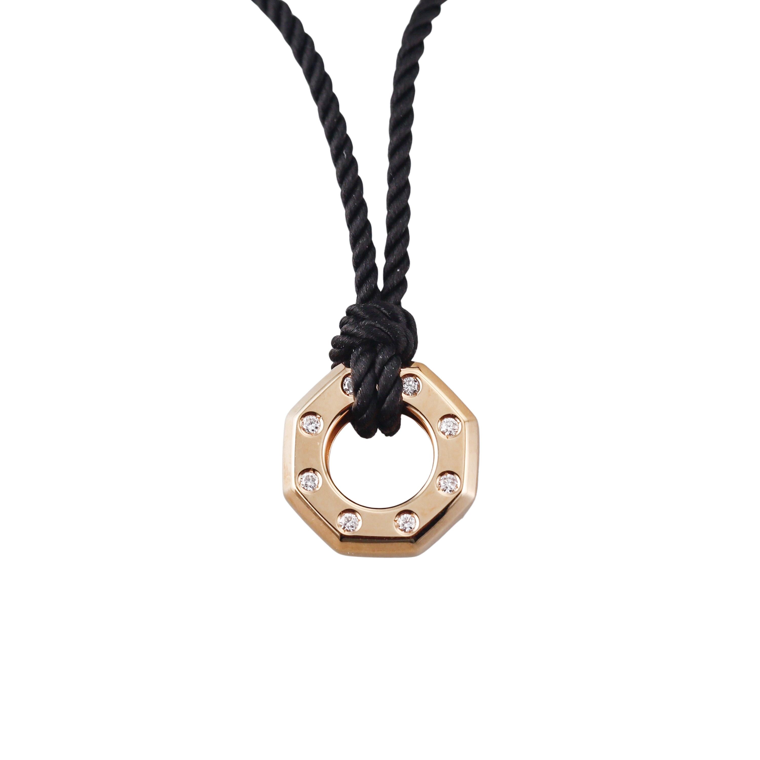 Audemars Piguet Royal Oak Diamond Gold Small Pendant Necklace