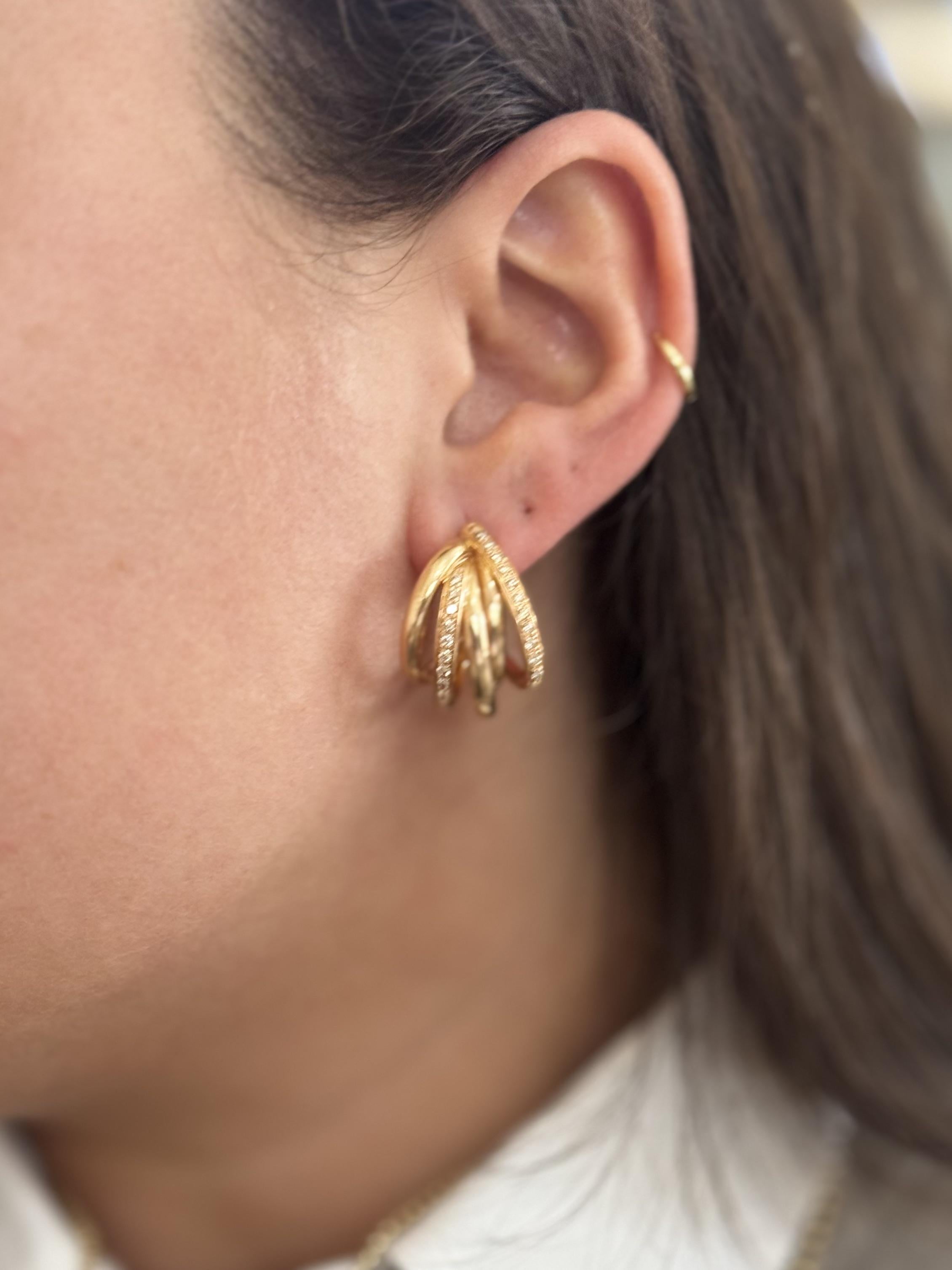 Mattioli Tibet Rose Gold Diamond Earrings