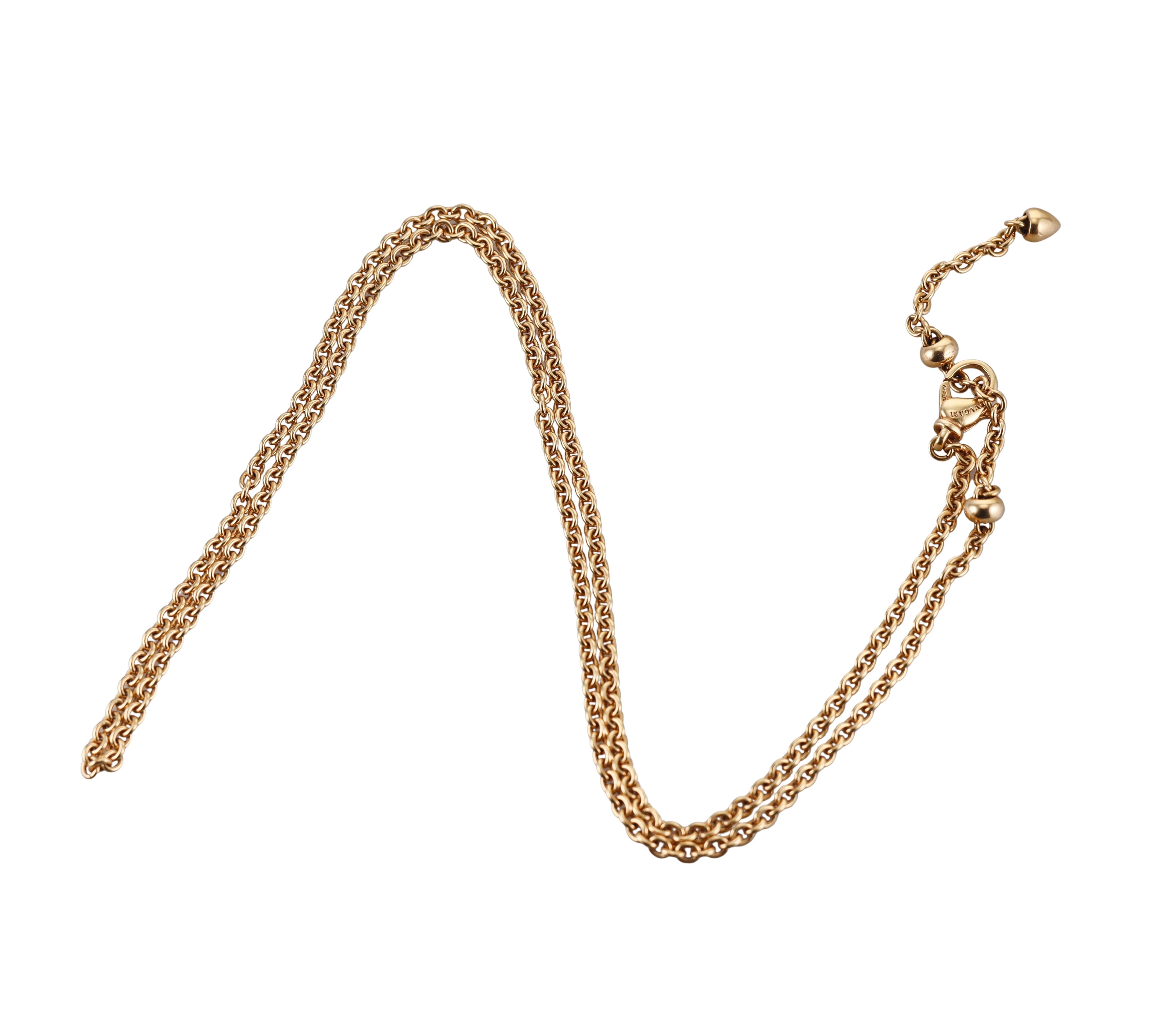 Bulgari Yellow Gold Chain Necklace