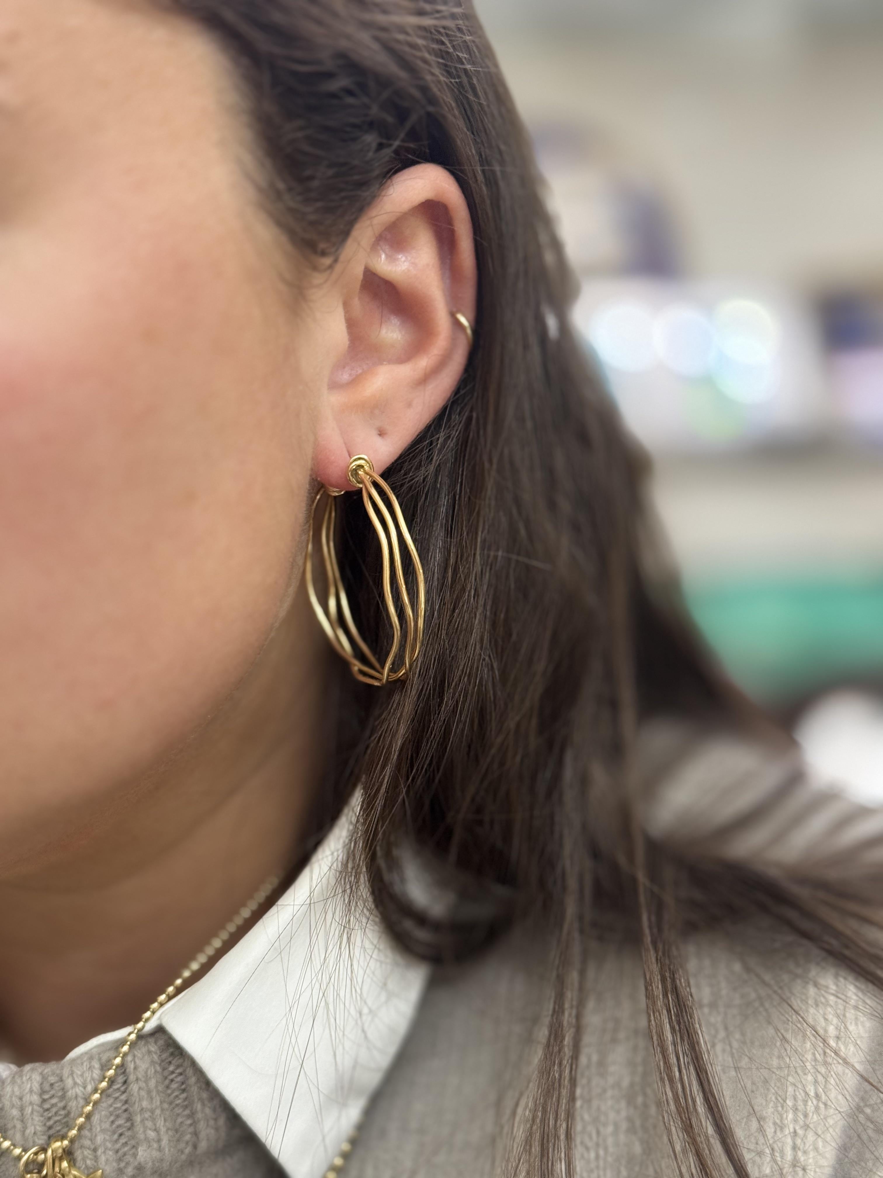 Mattioli Tibet Rose Gold Hoop Earrings