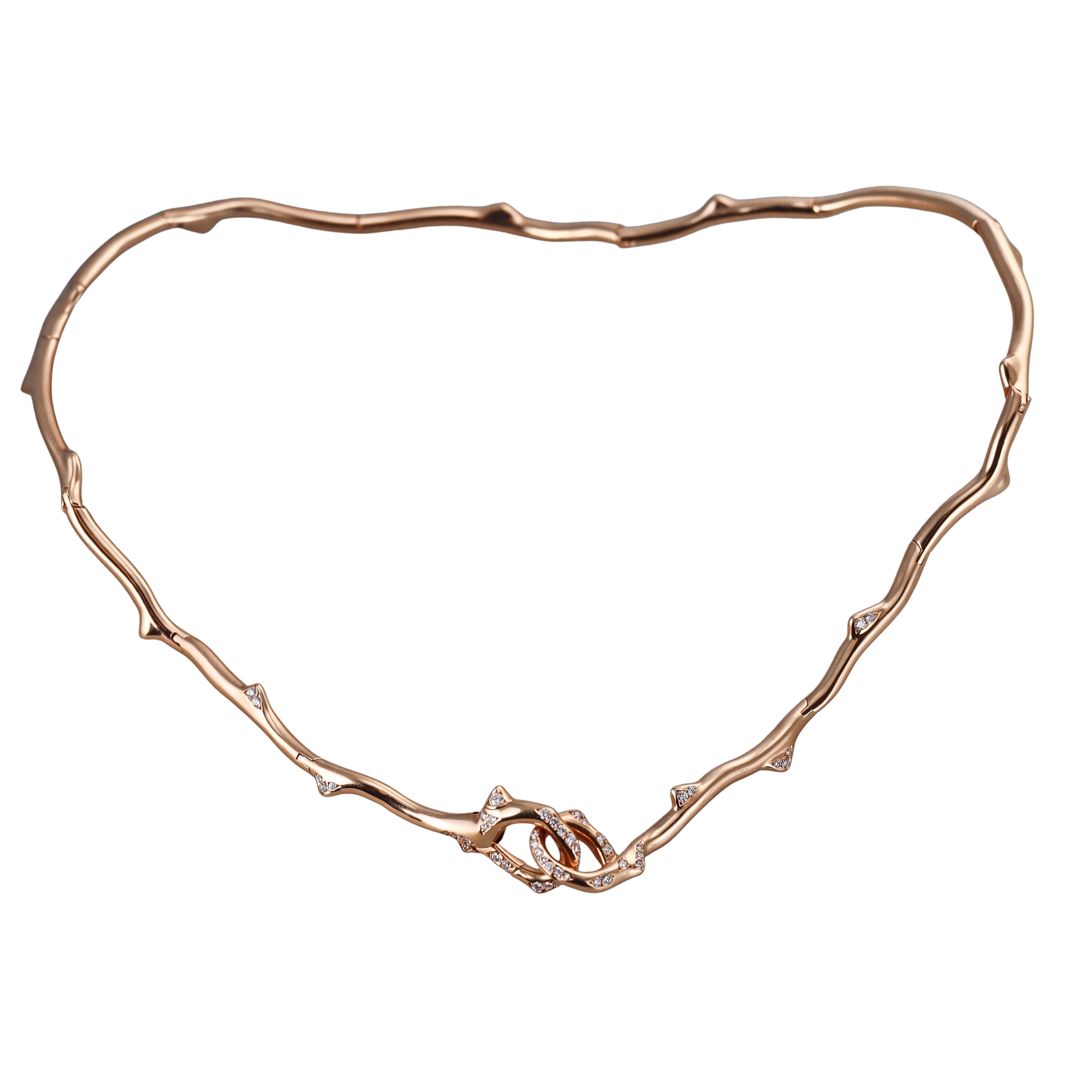 Dior Bois de Rose Diamond Rose Gold Necklace