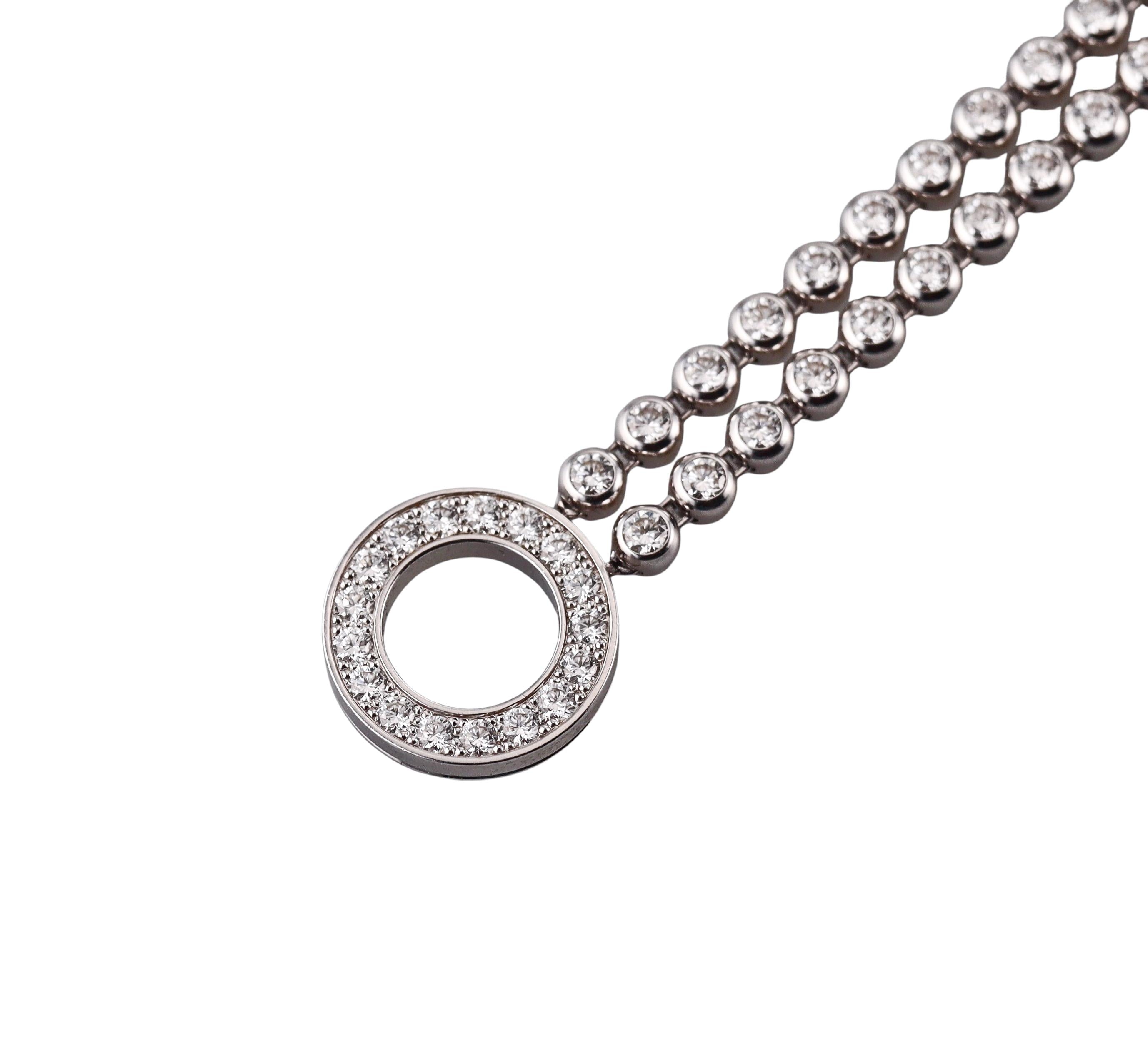 Cartier Agrafe Diamond Gold Bracelet