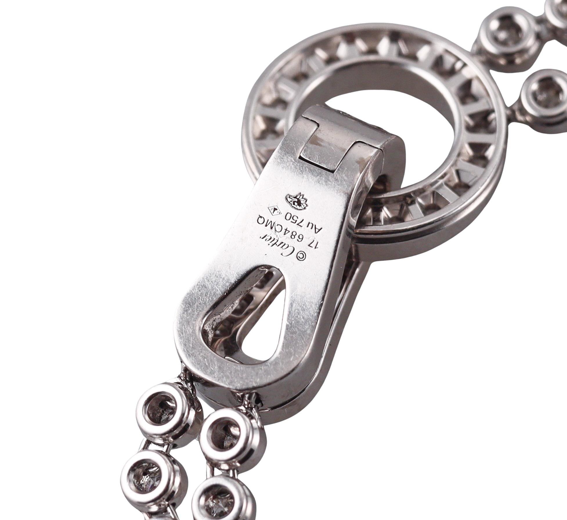 Cartier Agrafe Diamond Gold Bracelet