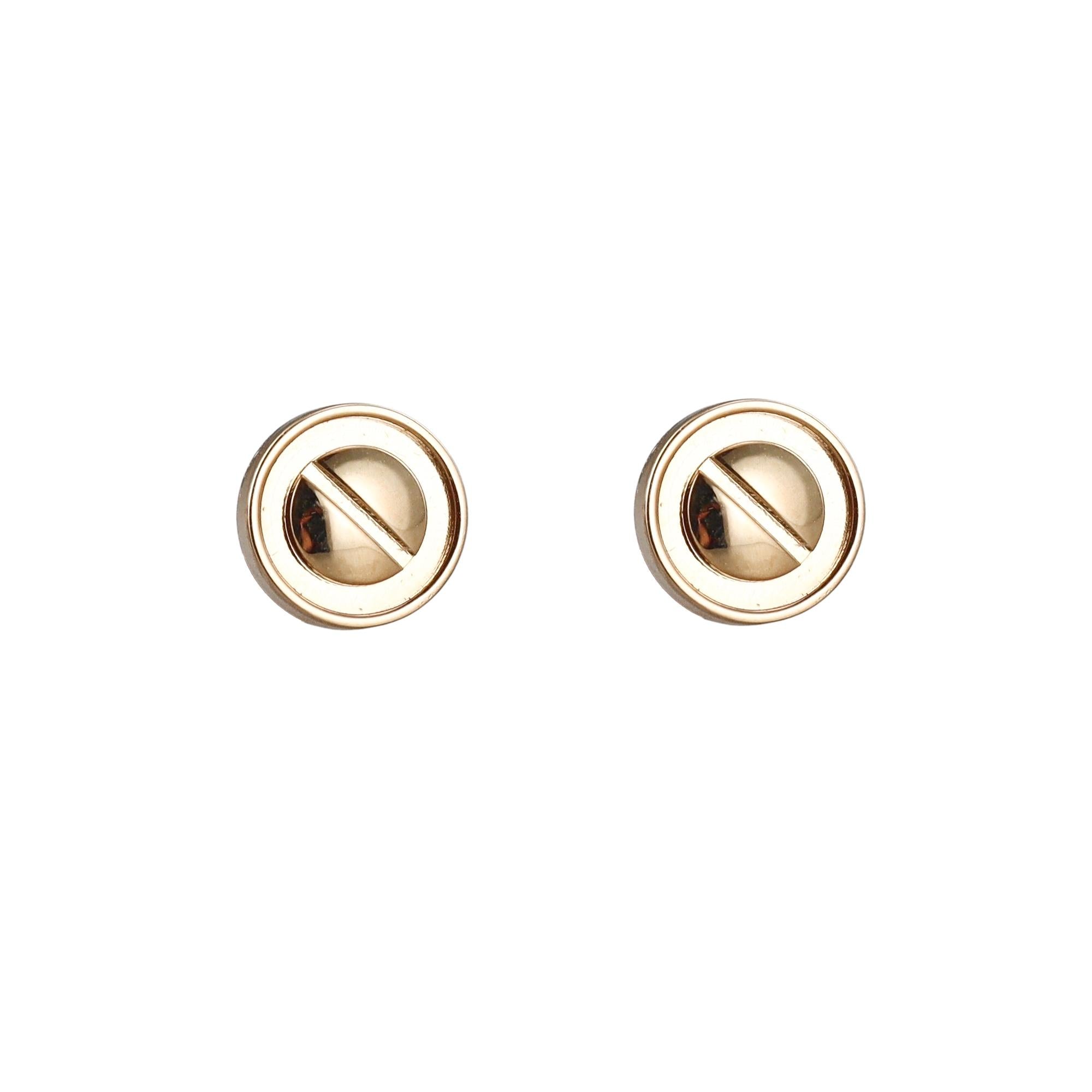 Cartier Love Yellow Gold Stud Earrings