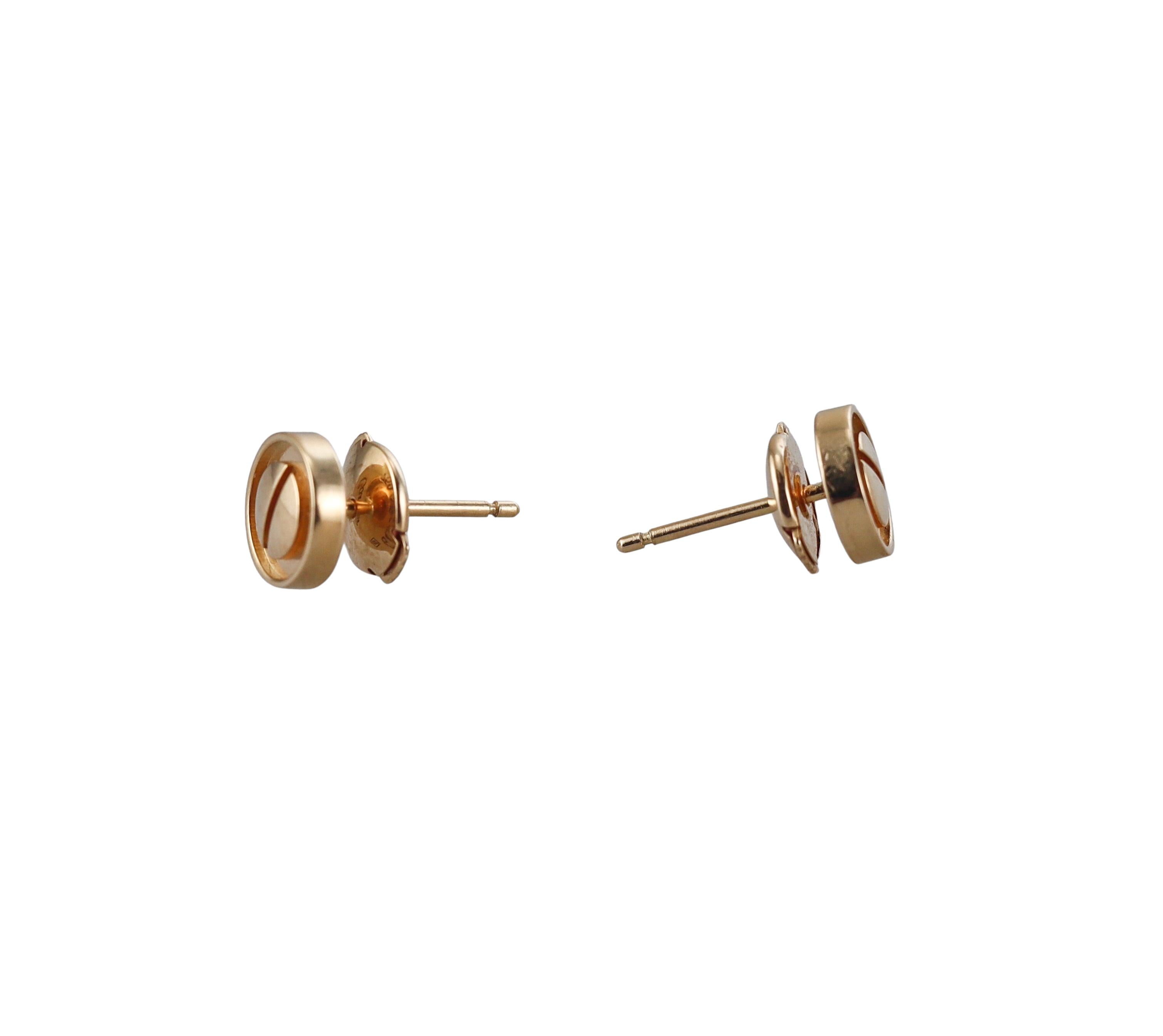 Cartier Love Yellow Gold Stud Earrings