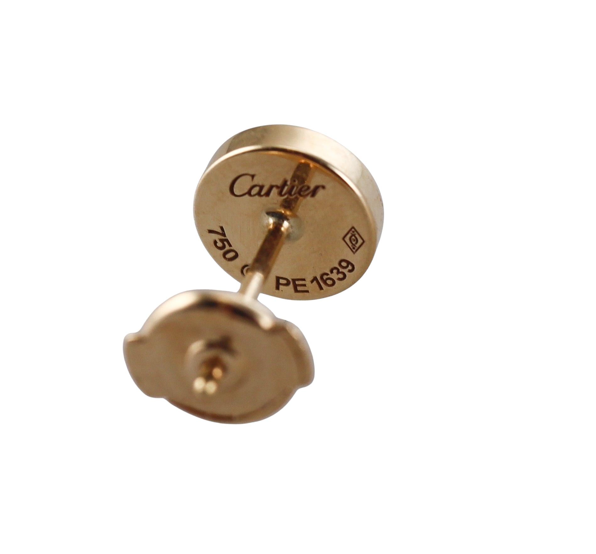 Cartier Love Yellow Gold Stud Earrings