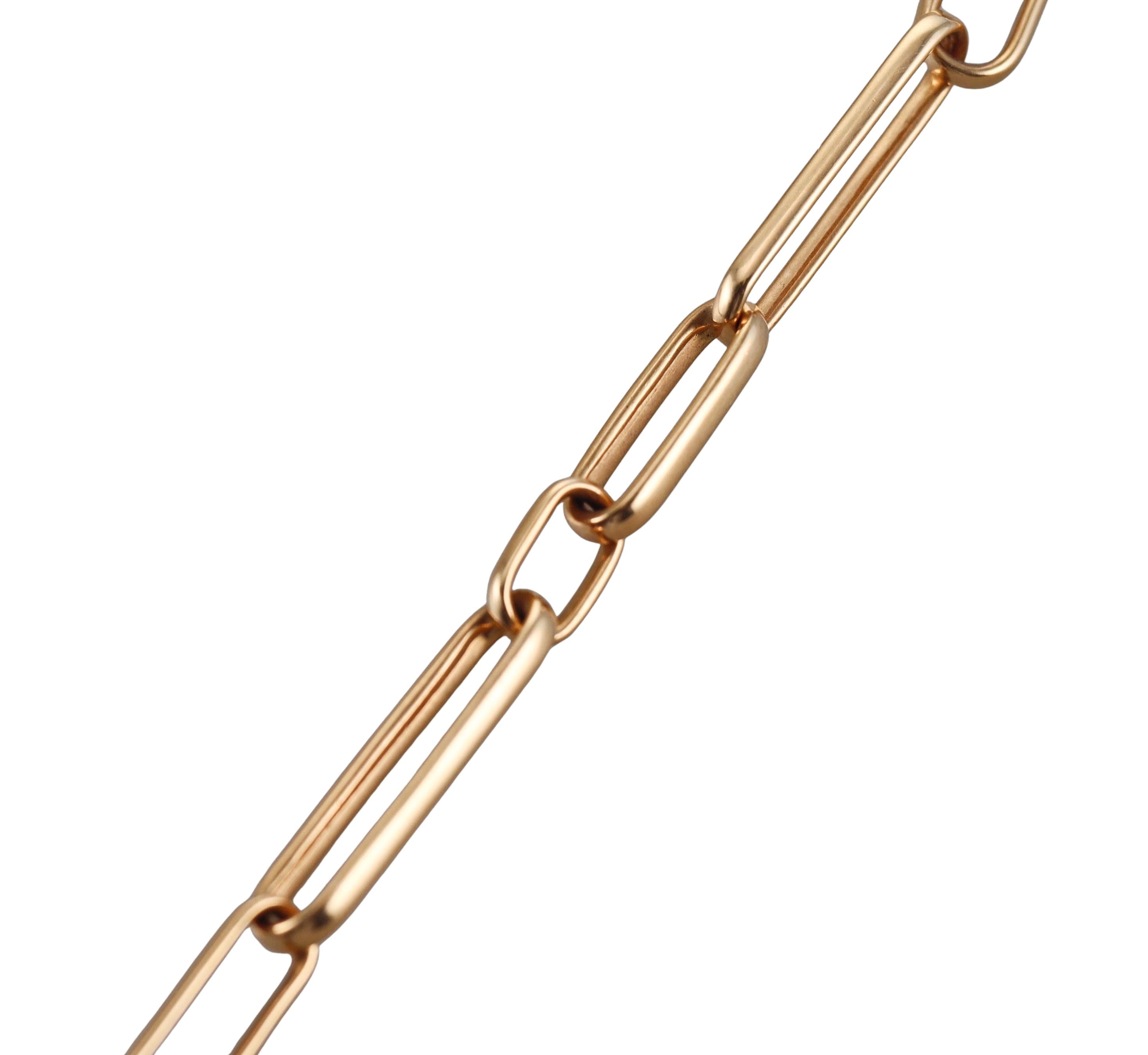 Pomellato Ming Rose Gold Fancy Diamond Long Station Necklace