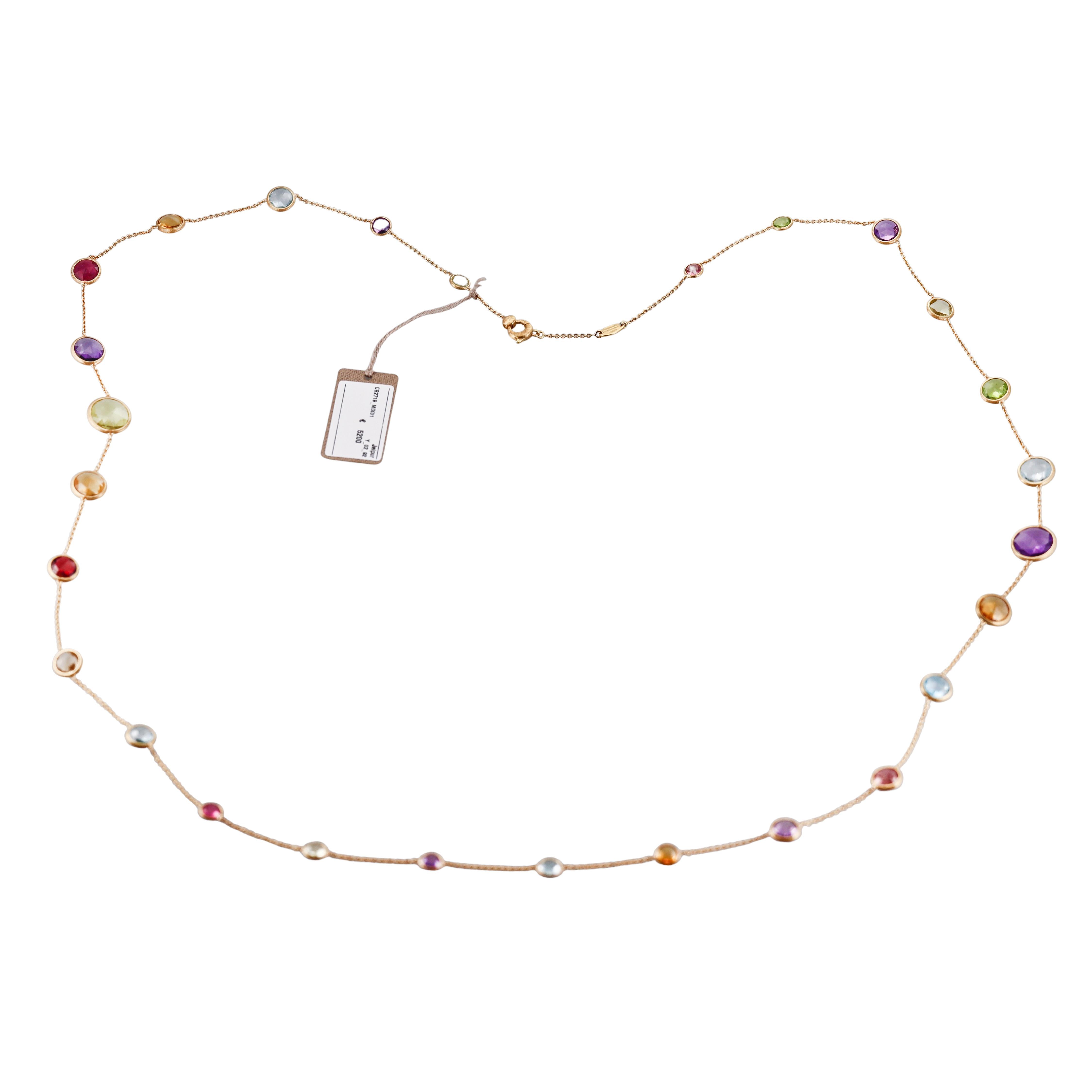 Marco Bicego Jaipur Multi Gemstone Necklace