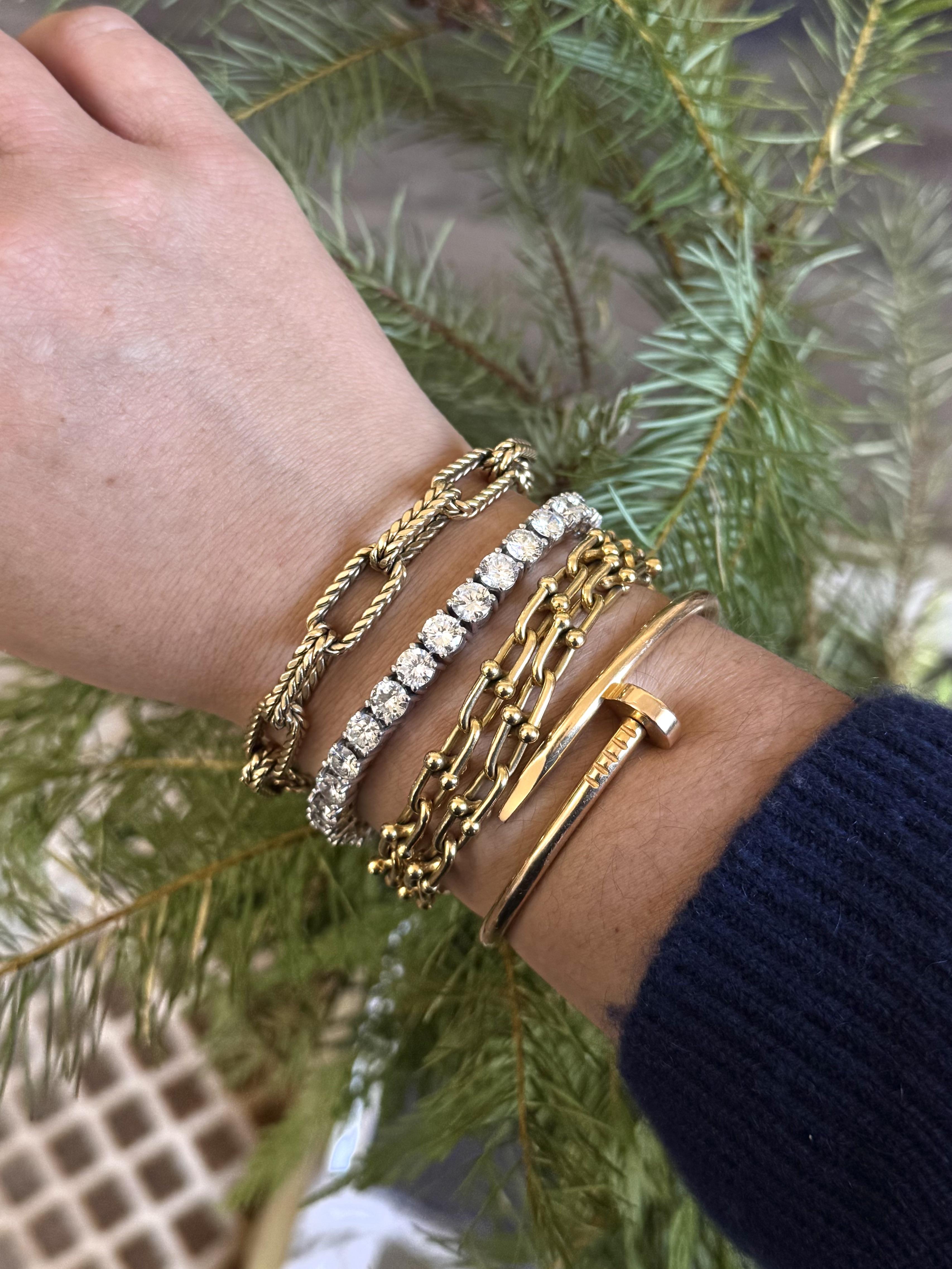 20ctw Diamond Gold Tennis Bracelet