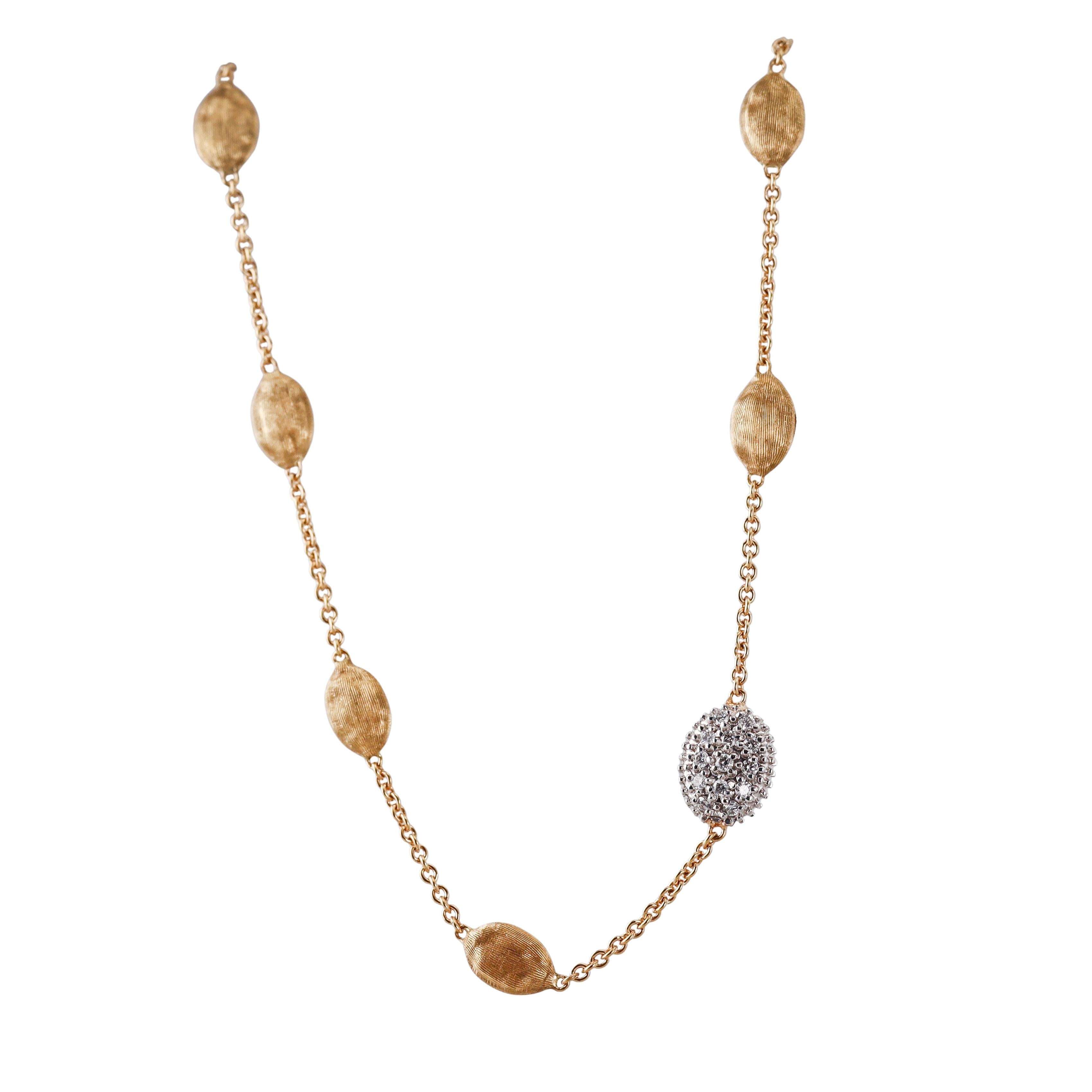 Marco Bicego Siviglia Diamond Gold Long Necklace