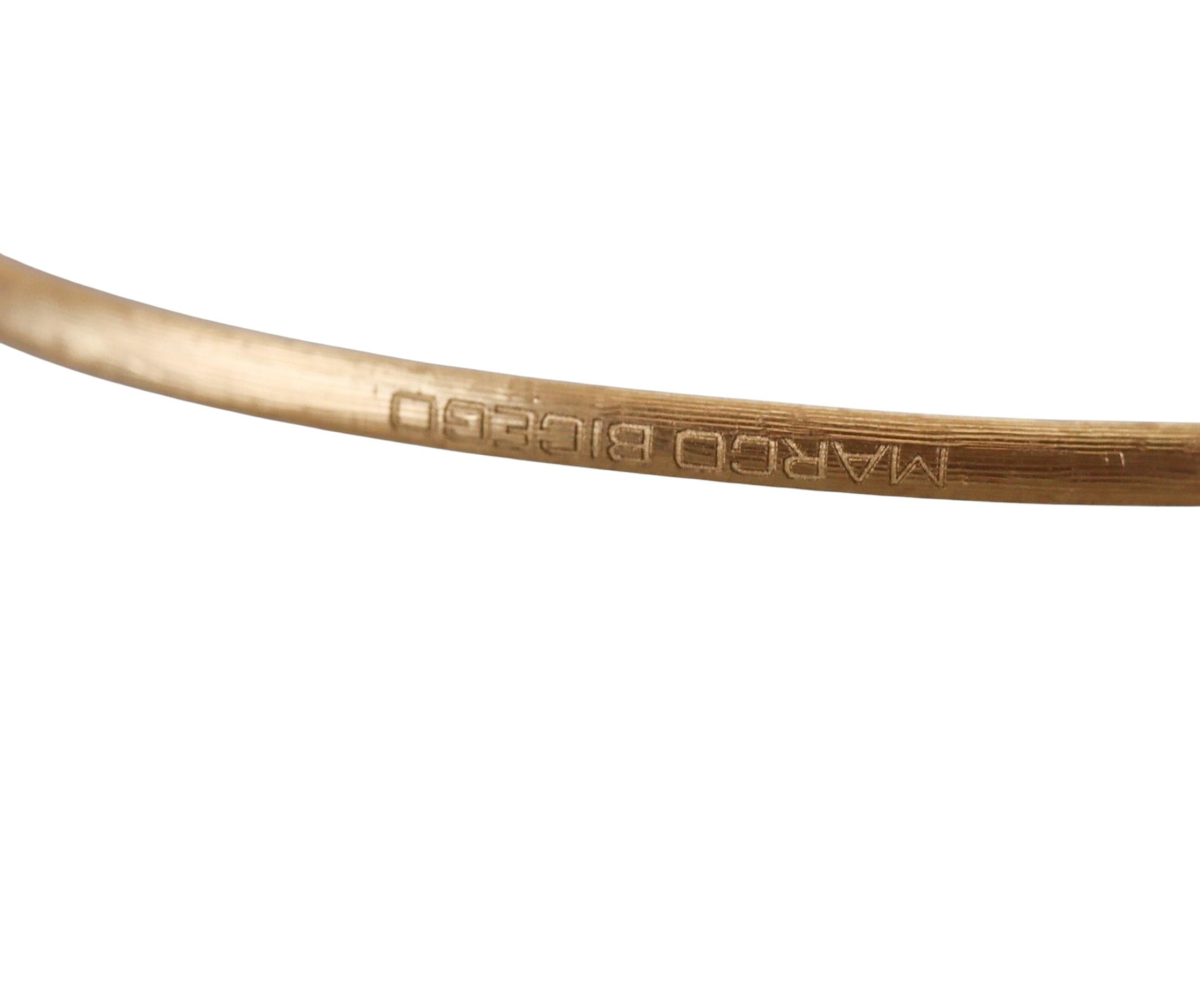 Marco Bicego Lunaria Diamond Gold Cuff Bracelet