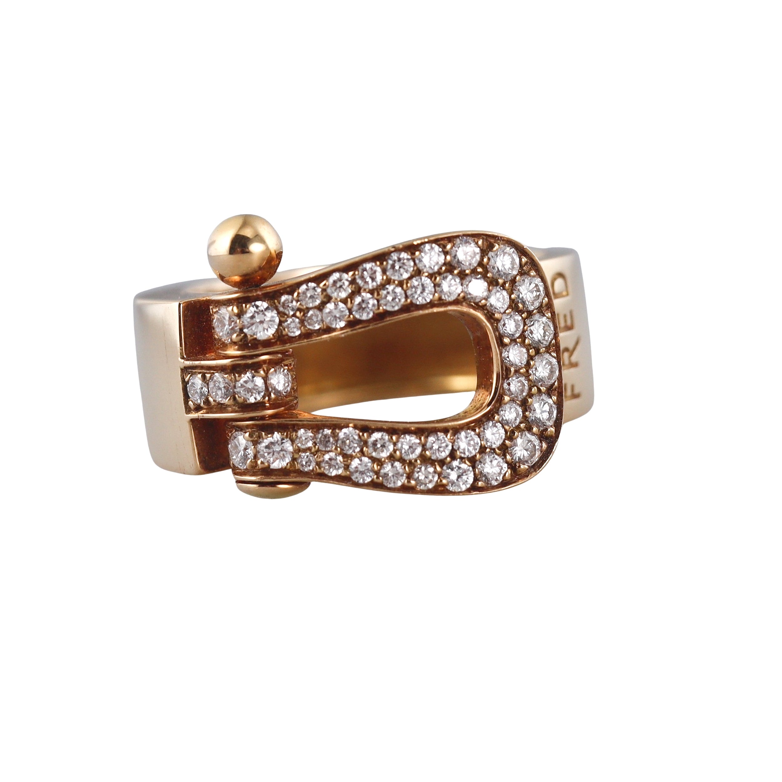 Fred Force 10 Yellow Gold Diamond Large Model Ring